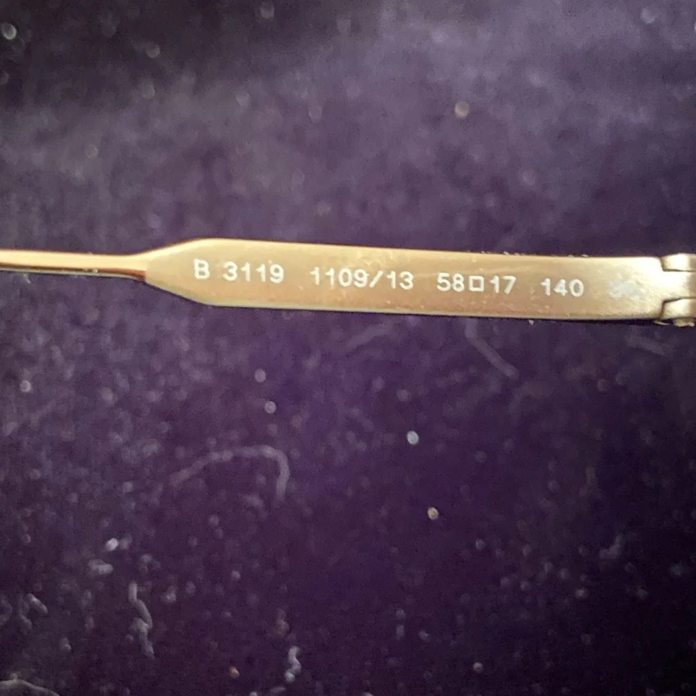 Burberry Sunglasses Women's Jude BE3119 Light Gold/Grey Gradient 58-17mm READ - Picture 10 of 15